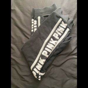 Black sweats from pink